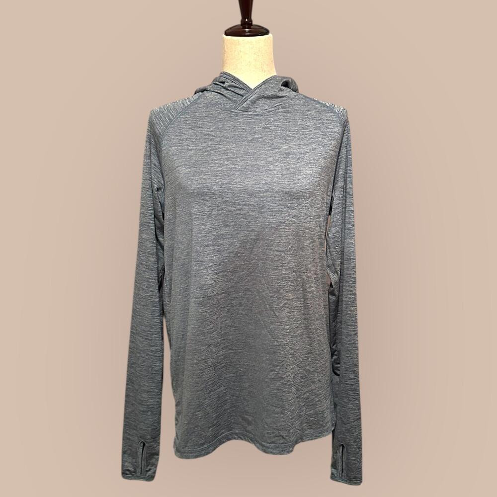 ICEBURG Men’s Lightweight Gray Hoodie Sweatshirt Size S